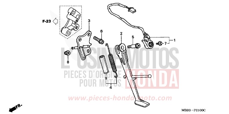 STAENDER von VTR "FireStorm" PEARL LIVELY ORANGE (YR179) von 1999